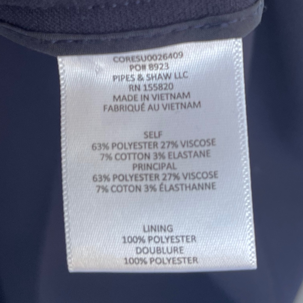NWOT Veronica Beard Navy/Gold Renzo Pants sz 2 - Picture 6 of 8